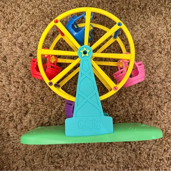 Peppa Pig Ferris Wheel Playset - Yellow, Blue, Pink - Picture 2 of 3